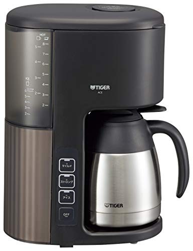 TIGER Thermos (TIGER) Coffee Maker for 8 Cups Vacuum Stainless Steel Server