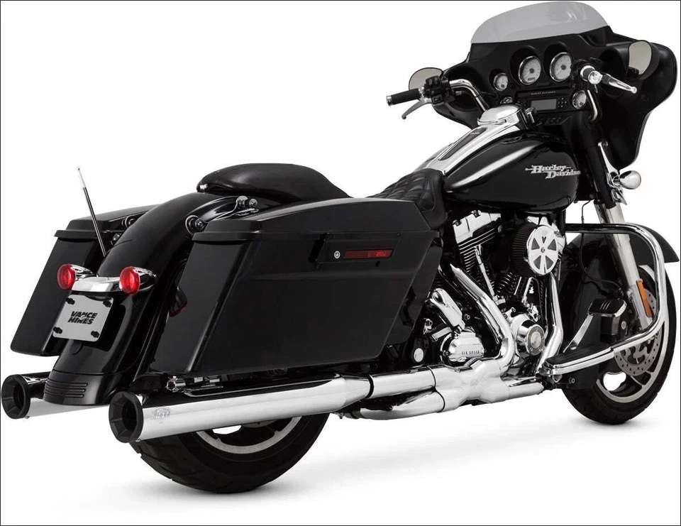Vance & Hines Eliminator 400 Slip-On Exhaust CHROME 2006-16 Harley Street Glide - Image 3 of 4
