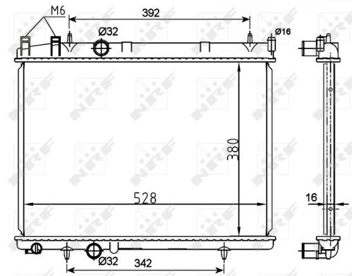 ✅Fits NRF 53108 RADIATOR  ⭐UK Seller⭐