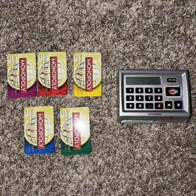 MONOPOLY Here & Now World Edition Replacement Electronic Banking 5 Credit Cards