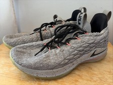 Nike Lebron XV 15 Zapatos Para Hombres 12.5 Gris Rosa Tenis de Baloncesto Malla Baja James