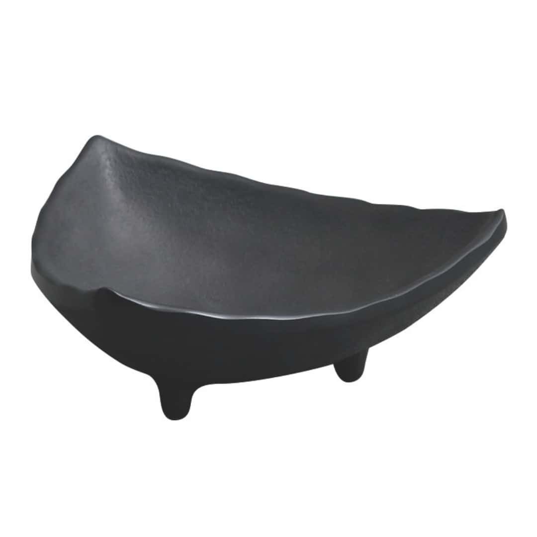 Ciotola Triangolare Nera Zen in Melamina 10x10 cm Ilsa | Coppetta Aperitivo