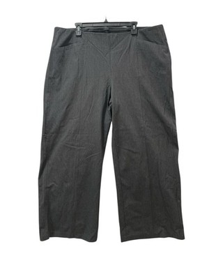 Old Navy Pixie Wide Pants Gray High Rise Womans XXL Pocket Stretch Comfort Waist