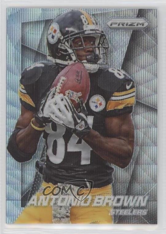 2014 Panini Prizm Light Blue Wave Prizm 9/99 Antonio Brown #40 00wx