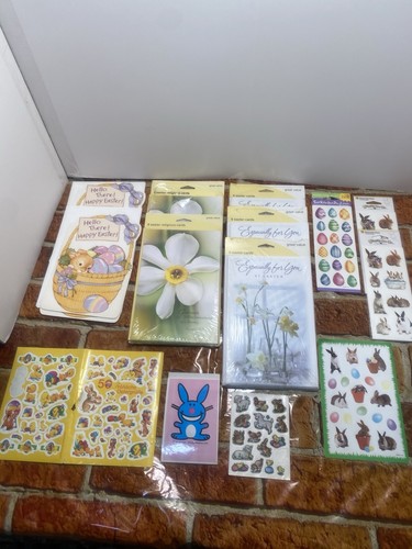 Easter Cards and Sticker Lot