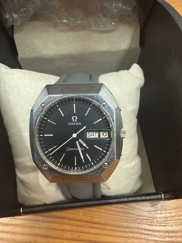 Vintage Omega Semester Mariner Quartz Watch Running! New Battery.