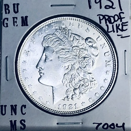 1921 BU GEM MORGAN SILVER DOLLAR UNC MS+++ U.S. MINT RARE COIN 7004
