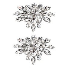 Rhinestones sparkiling crystal clip on shoe clip wedding party proms decor