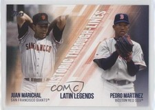 2019 Topps Historic Through Lines Pedro Martinez Juan Marichal #HTL-12 HOF 1c7