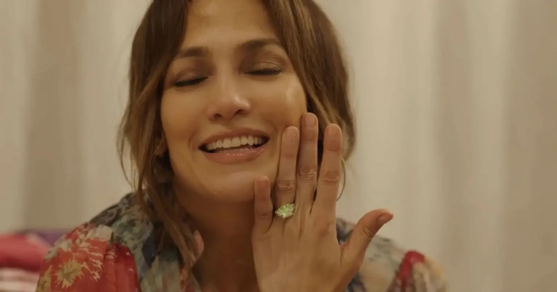 Jennifer Lopez replica engagement simulated  ring! IN STERLING SILVER!!
