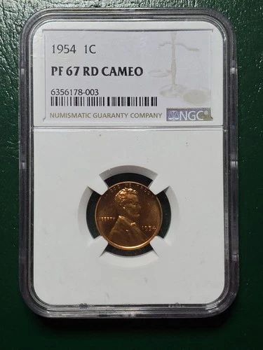 1954-P Lincoln Wheat Cent Proof — photo from the most recent tracked eBay sale