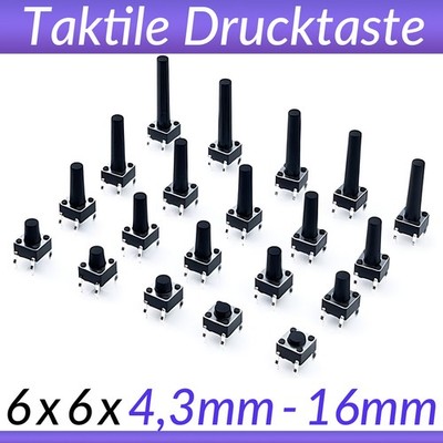 Momentaner Taktiler Druckknopf Schalter Vertikale Tact Push Button Mikroschalter