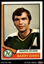1974 Topps #203 Barry Gibbs North Stars 3 - VG