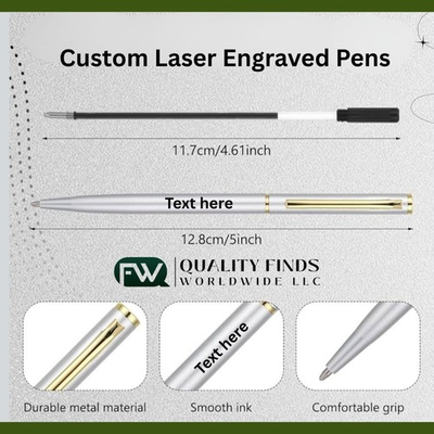 #ad Custom Laser Engraved Pens GIFT PENS PERSONALIZED PENS $7.99