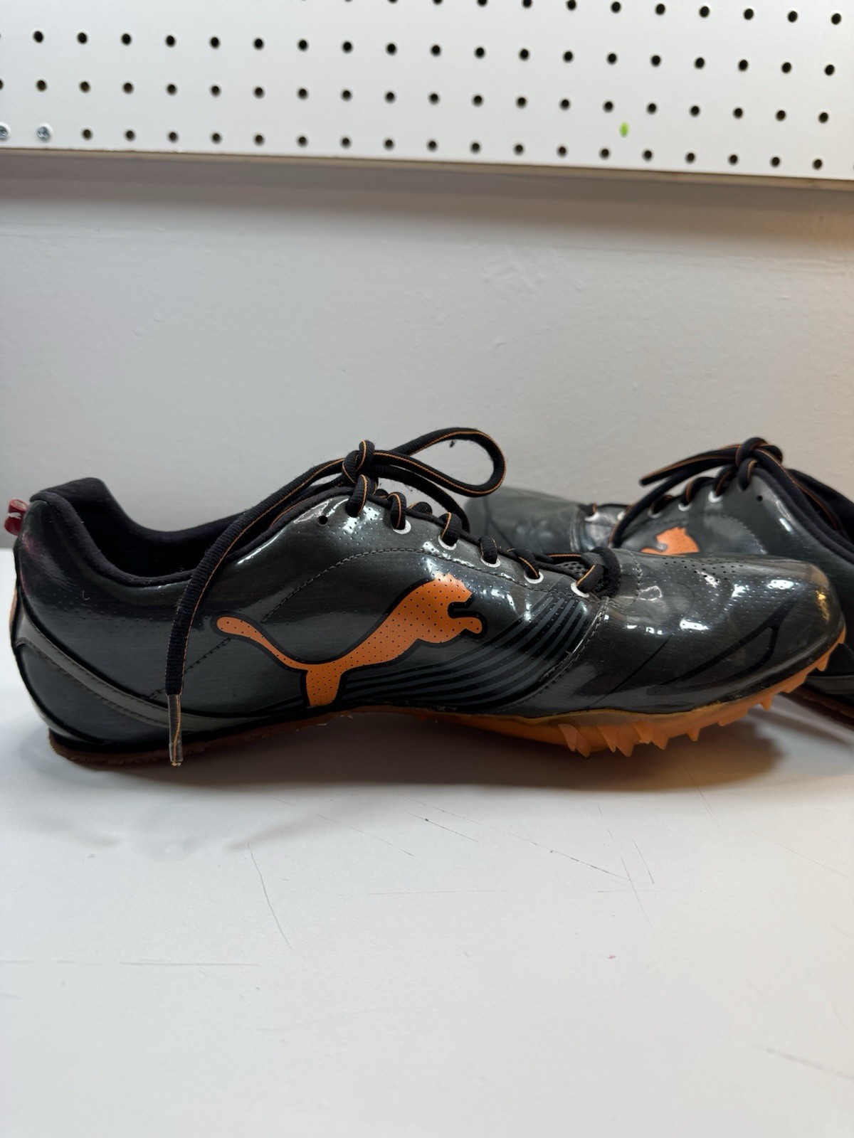 Puma Complete Running Spikes Men’s 11 Track & Field Cleats Orange Black thumbnail 8