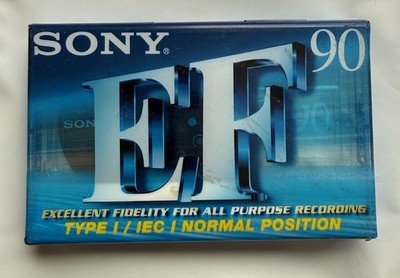 Sony Super EF90 Type I Audio Cassette Cassette Made in Thailand New SEALED,