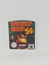 DONKEY KONG 64 (EUR) Nintendo 64 N64 replacement Label Decal