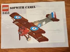 LEGO Advanced Models: Sopwith Camel (3451) - Complete with Instructions No Box