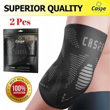 Caspe 2X Tennis Elbow Brace Support Compression Sleeve Arthritis Arm Joint Pain