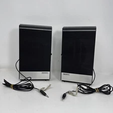 Sony TC-124 Stereo Cassette Tape Vintage SPEAKERS ONLY SS-12 1.5W Japan TESTED