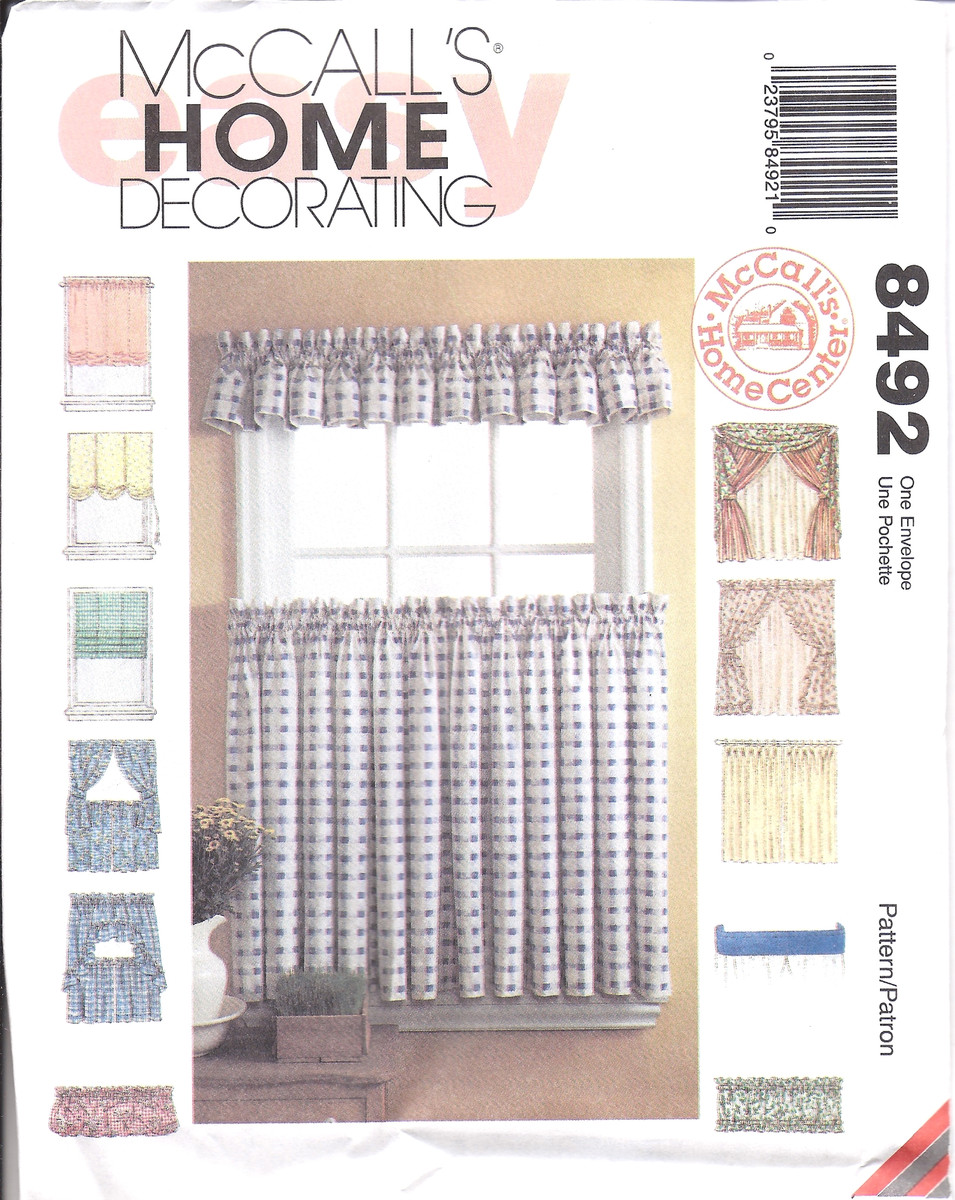 Sewing Pattern For Window Shades Traceable Designer Multi Style No Sew