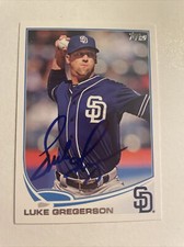 2013 Topps Baseball Luke Gregerson Autographed Card #US112 CB115
