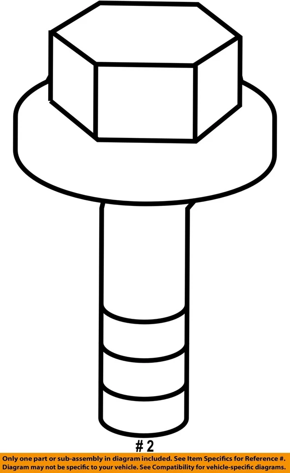 Винт в сборе для передних фар головного света TOYOTA от оригинального производителя 90159A0034 - Изображение 2 из 2