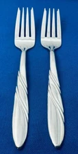 Pfaltzgraff CROSSCREEK Stainless Flatware -- Set of 2 Salad Forks 6 3/4"