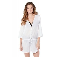 Captiva By Christina Swim White Drawstring Swimsuit Tunic Cover Up Sz S Captiva By Christina Swim White Drawstring Swimsuit Tunic Cover Up Sz S