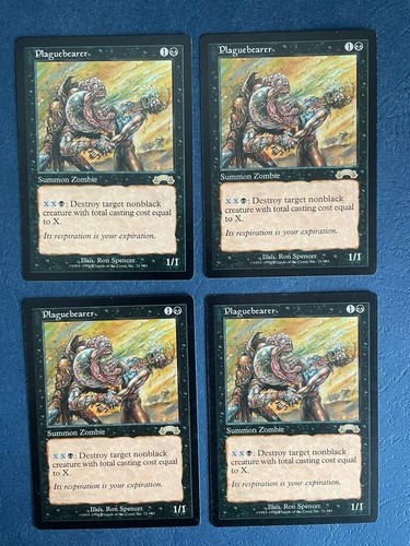 MTG 4X EXODUS PLAGUEBEARER NM MAGIC THE GATHERING RARE BLACK ENGLISH CREATURE - 第 5/6 張圖片