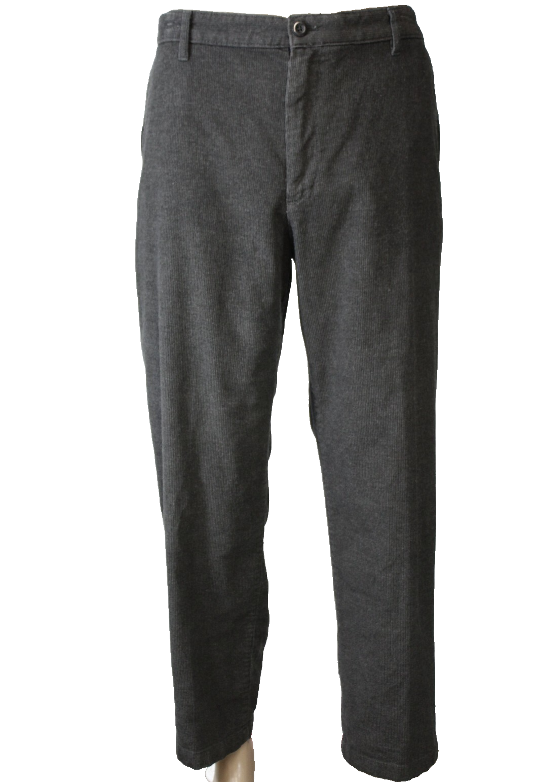 IZOD Men's 38 x 30 Gray Straight Fit Corduroy Pants
