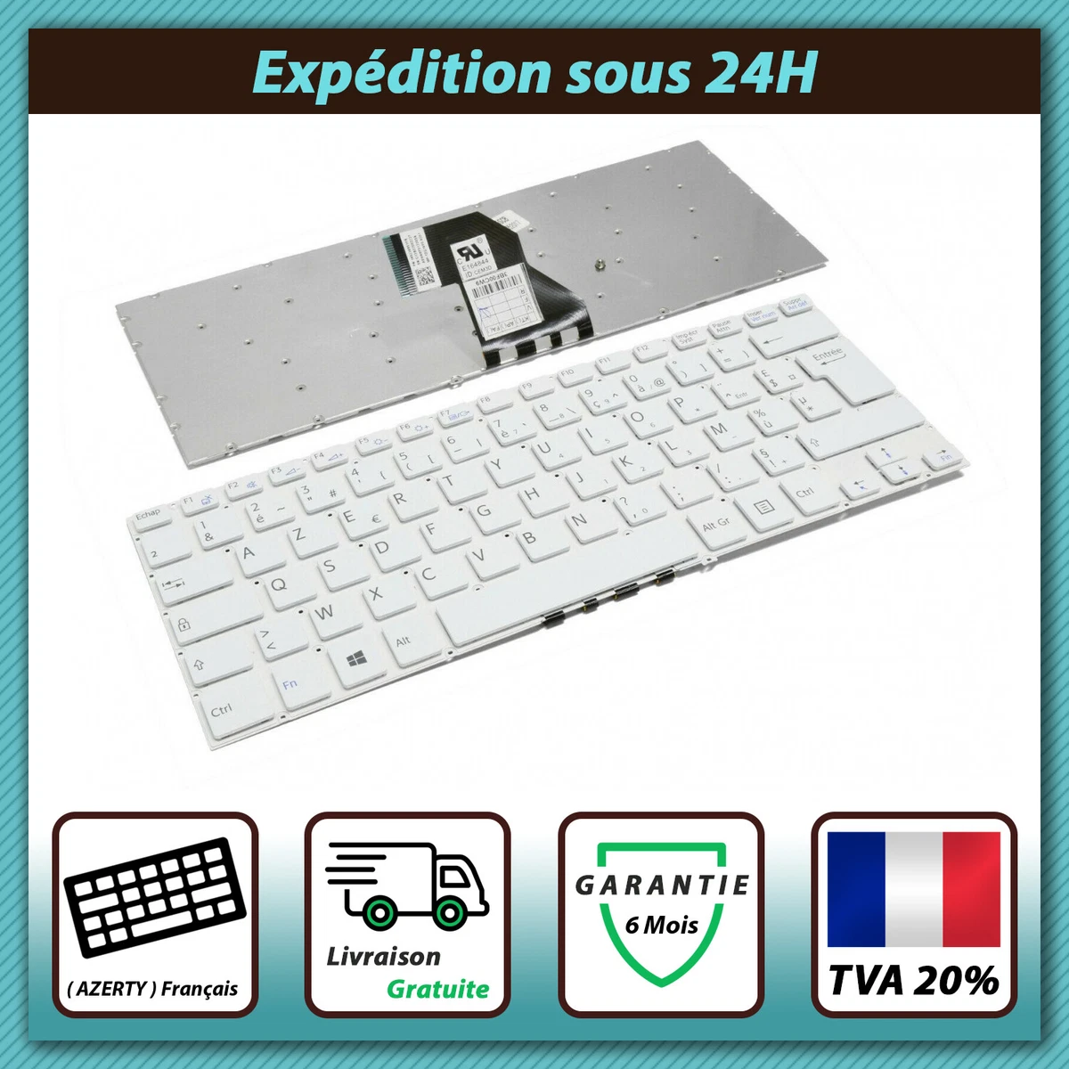 Clavier Original Français AZERTY pour SONY Vaio E17 / SVE17 Clavier Original Français AZERTY pour SONY Vaio E17 / SVE17
