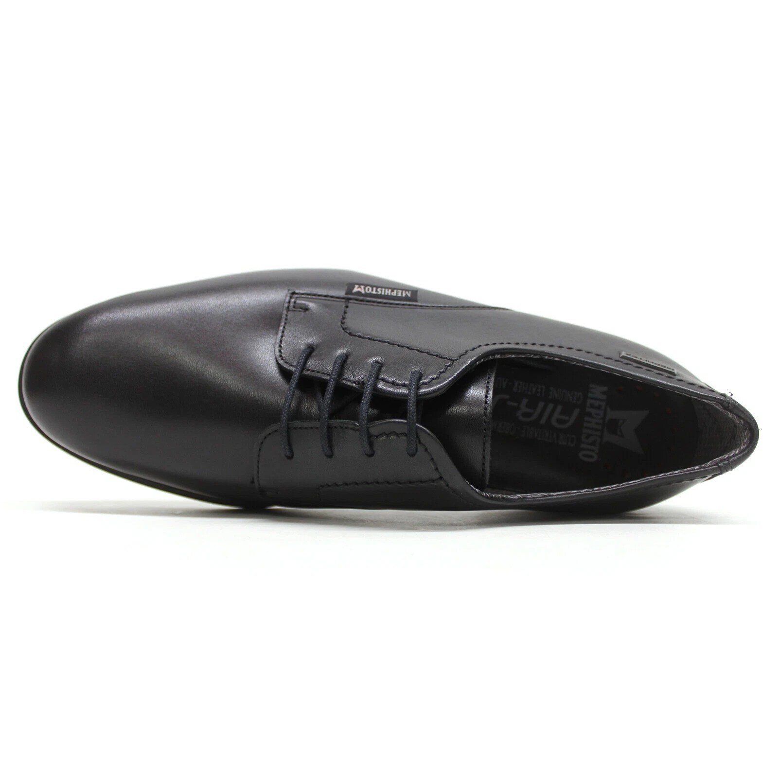 SAOLA Mephisto Uomo Keaton MT Stringate Derby Pelle Grana Piena Nero Taglia 10