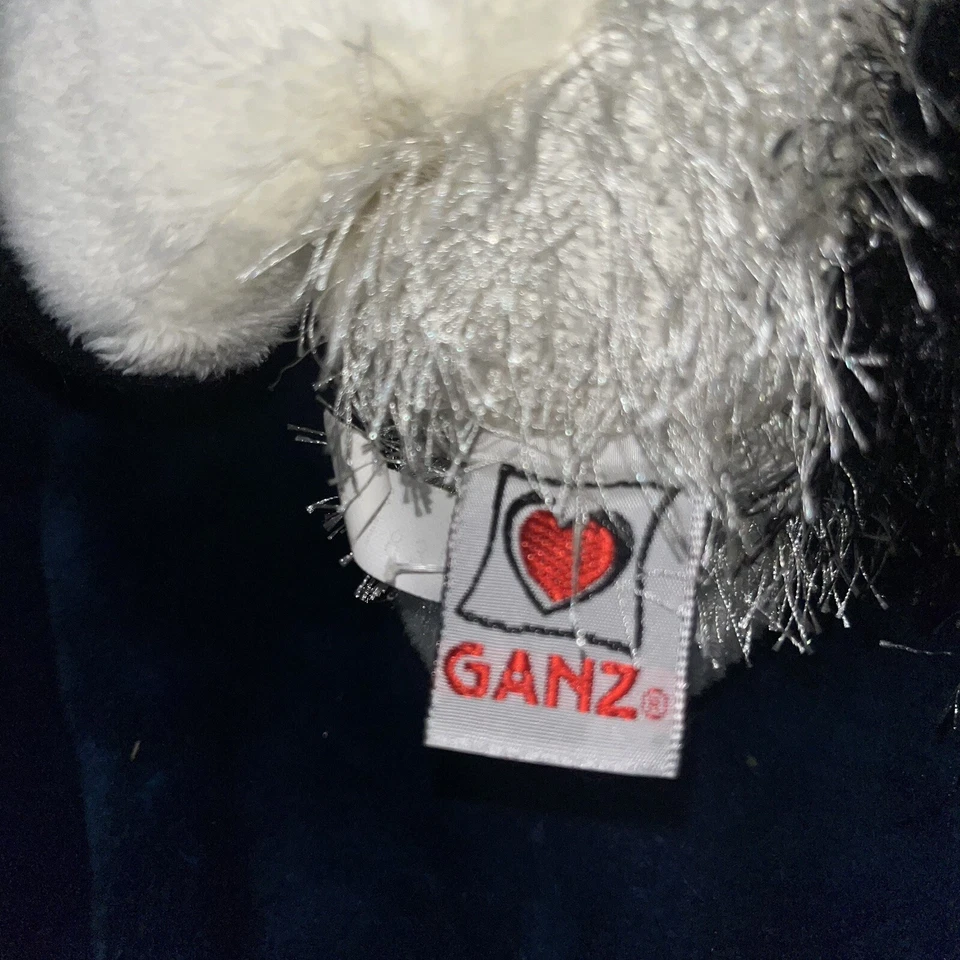 Ganz Webkinz - HM003 - Fuzzy Cow, Black & White Plush, Sitting (No Code) Retired - Image 3 of 4