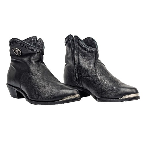 Vintage Capezio Black Leather Cowboy Boots Men’s 8 M Western Stitched 1980s 80s Capezio cowboy boots - Gem main image 3