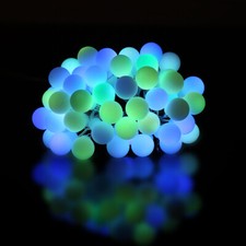 50 LED Ball String Fairy Lights Battery Operated Christmas Wedding Party 10m USB