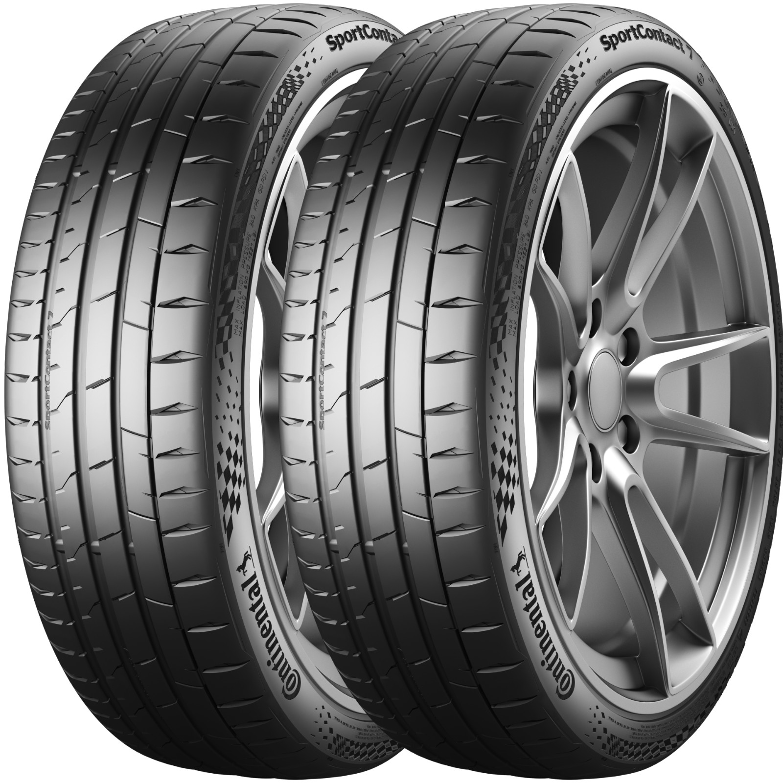 2 X 245 40 19 Continental Sport Contact 7 XL 245/40R19 24540R19 (2 Tyres)