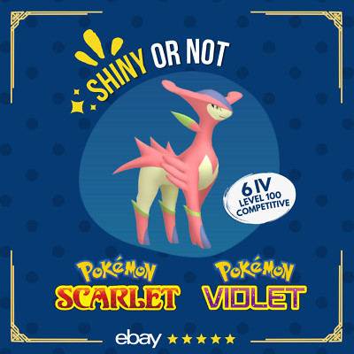 Virizion Shiny or Non   6 IV Competitive Customizable Pokémon Scarlet Violet