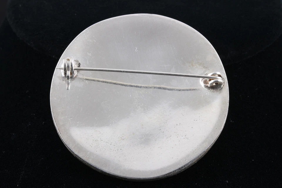 BROOCH W/ INLAID MOTHER OF PEARL & ABALONE SHELL INLAY FASHION 3656 - Imagem 2 de 2