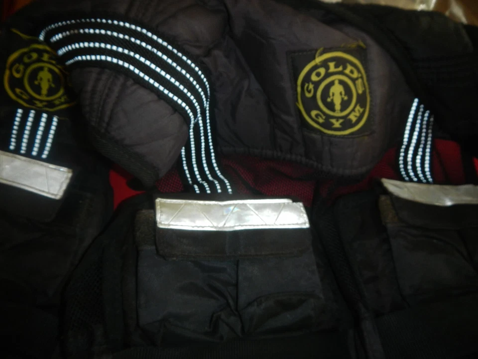 GOLDS GYM WEIGHTED Workout Exercise VEST Adjustable With 12 Pounds Of Weights - Image 2 of 4