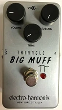 Used Electro-Harmonix EHX Triangle Big Muff Pi Fuzz Sustainer Guitar Pedal