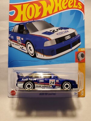 Hot Wheels 2024 Audi 90 Quattro HW Turbo Blue H Case