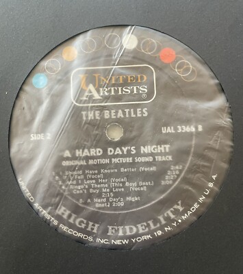 The Beatles A Hard Days Night Soundtrack LP Vinyl 1964 Mono UAL