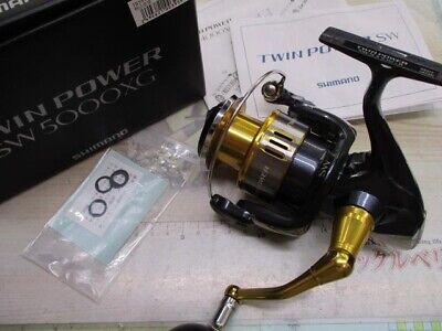 Shimano 15 Twin Power SW 5000XG Spinning Reel Used with Box F/S  4969363033178 