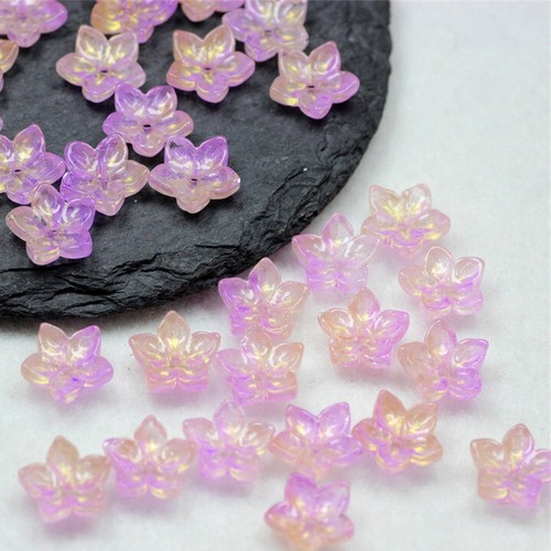 100x Cuentas de flores de lirio de agua de murano de vidrio de 12 mm Elige color Hágalo usted mismo Joyería Artesanía - Imagen 12 de 21