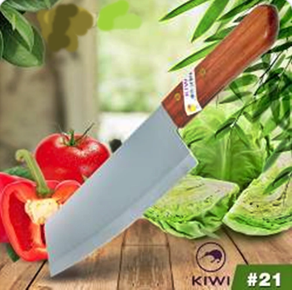 Kiwi Knife Blade Stainless Steel Wood Handle Chef's Knives Thai Kitchen Cook Set