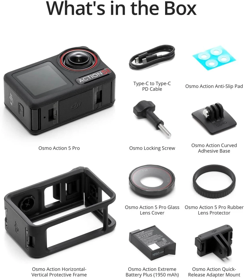 DJI Osmo Action 5 Pro Action Camera with 1/1.3" Sensor 4K/120fps Video Dual OLED view 4
