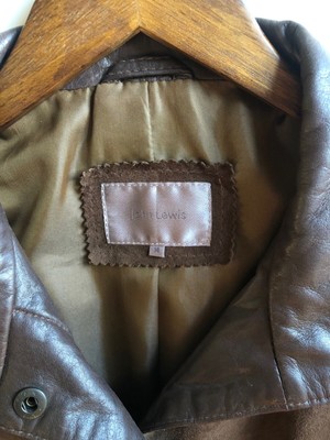 john lewis brown leather jacket