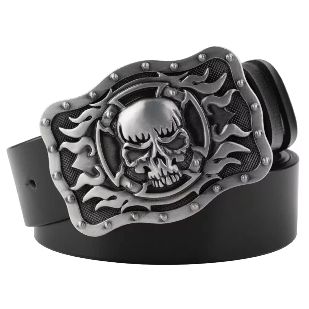 ETRO rectangle-buckle leather belt - Black