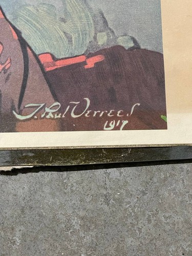 WW1 1917 Join The Air Service poster di J. Paul Verrees anni 60 ristampa - Foto 8 di 8